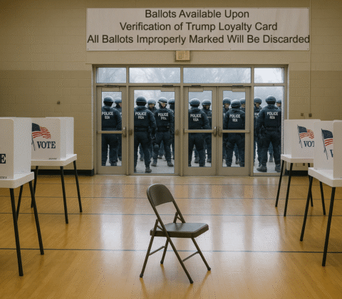 20250908 1011 deserted election center simple compose 01k4n4w1vge1ct7m6rv98nvkr8