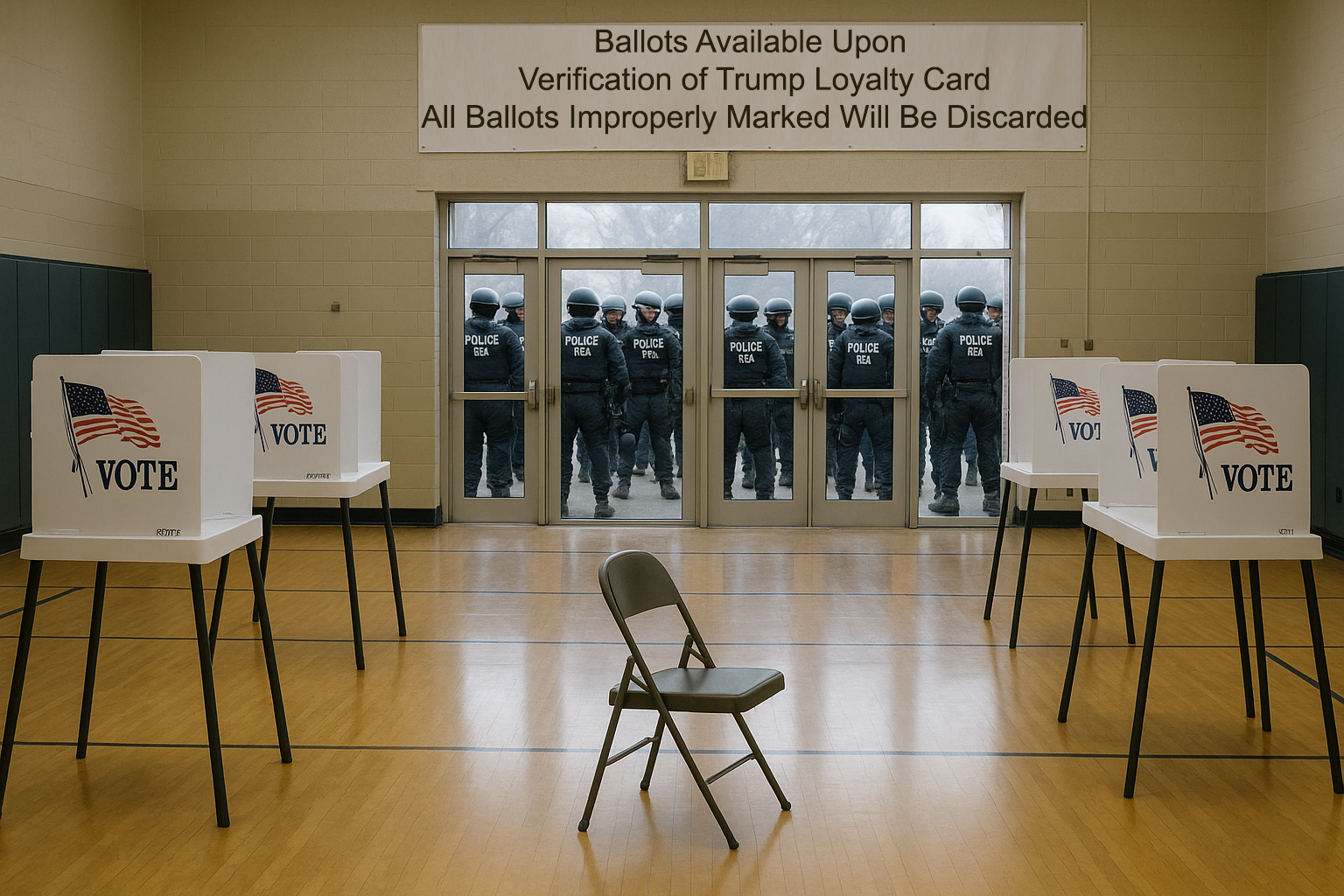 20250908 1011 deserted election center simple compose 01k4n4w1vge1ct7m6rv98nvkr8