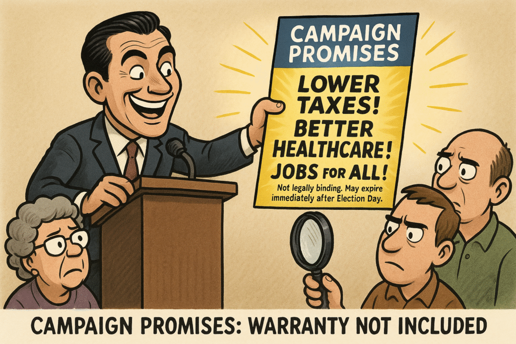 20250908 1118 politician's brochure gimmick simple compose 01k4n8pn23e7w8w6v6mqdcn4zp