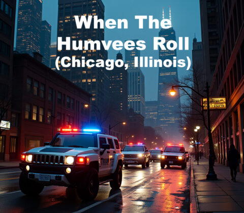 humvees roll (chicago, illinois version – trump's shadow)