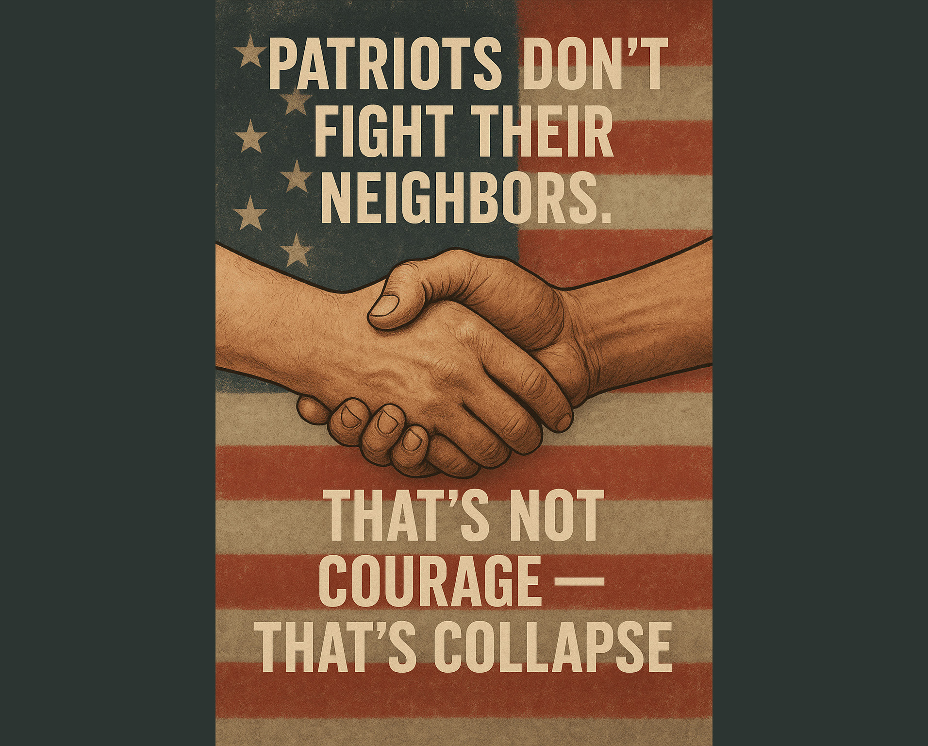 United in struggle, not conflict