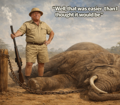 20260221 1153 Elephant Triumph Illustration remix 01kj0w5zfqff98r9hd33nrczkf