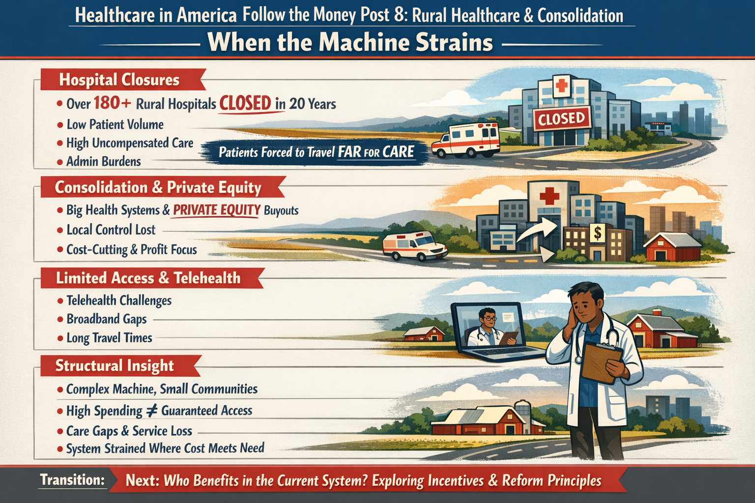 20260226 1141 Rural Healthcare Challenges simple compose 01kjdqe2zye2qaajs8a8ewf5hb