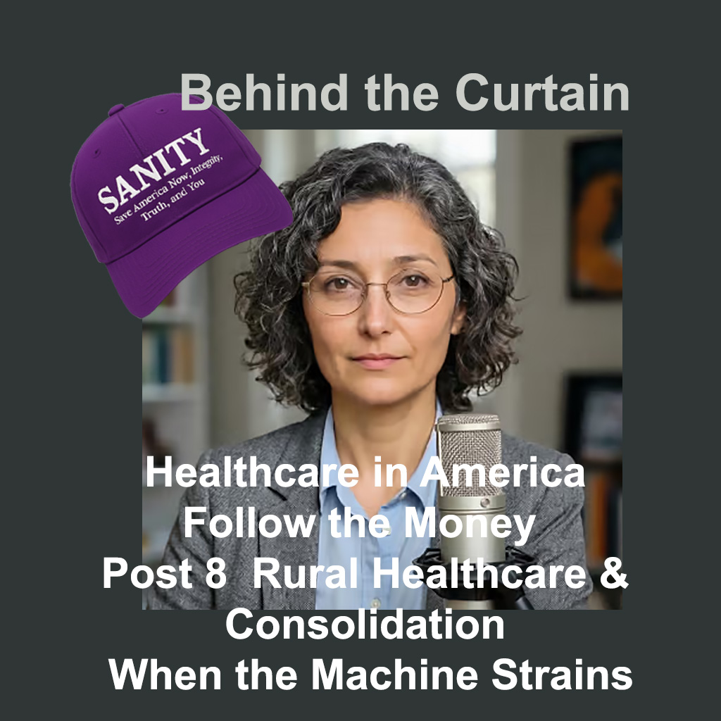 Healthcare in America, Follow the Money Post 8 Rural Healthcare & Consolidation When the Machine Strains