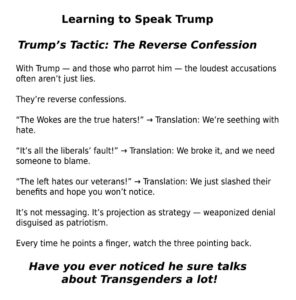 Speak trump