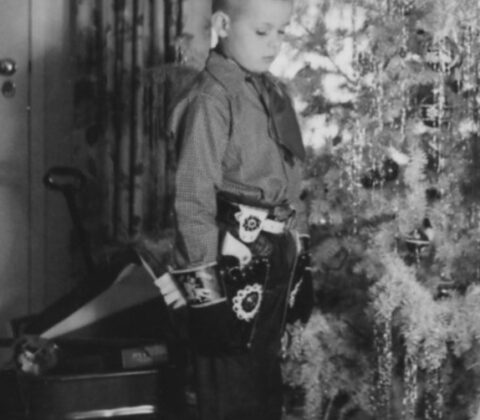Christmas in Atascadero, probably 1951.