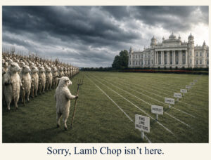 Lamb chop isn't here